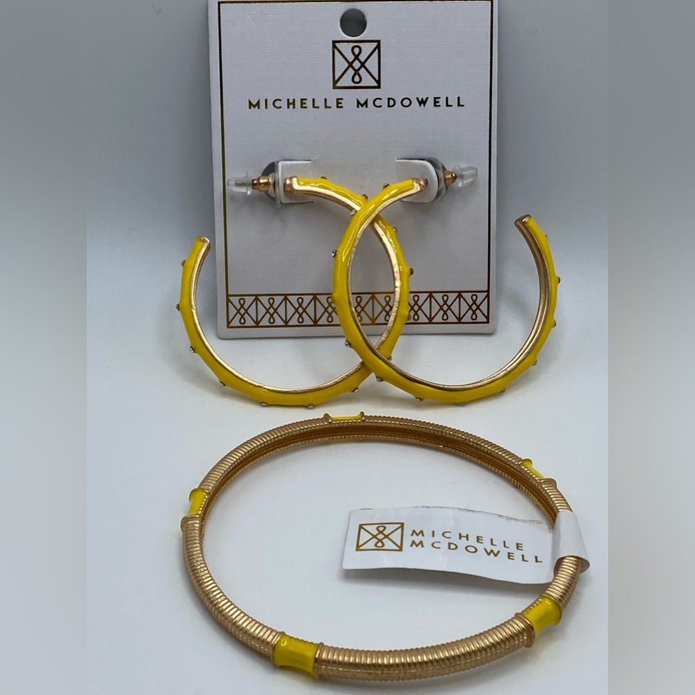 Michelle McDowell Sydney Bracelet and Hoop Earrings